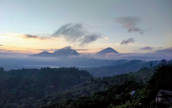 sunrise from batur volcano